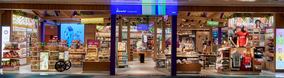 Devanture du magasin "Discover Singapore"